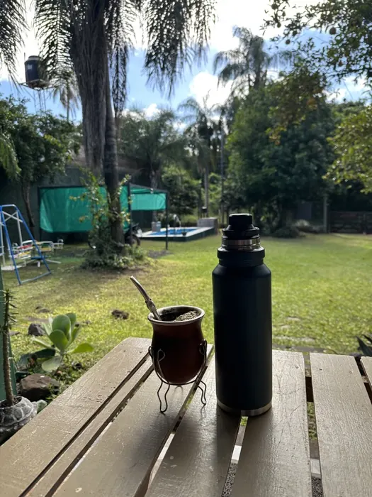 Mate en el jardín de Cabaña Cactus I